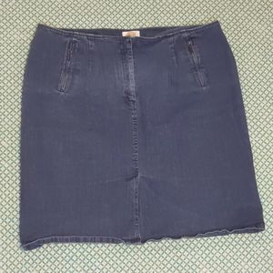 Talbots 18W Stretch Denim Skirt